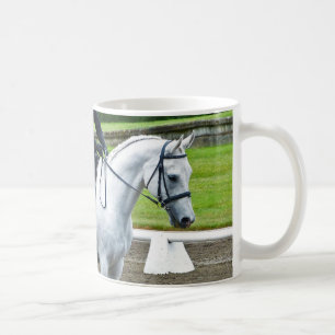 Graue Dressage-PferdeTasse II Kaffeetasse