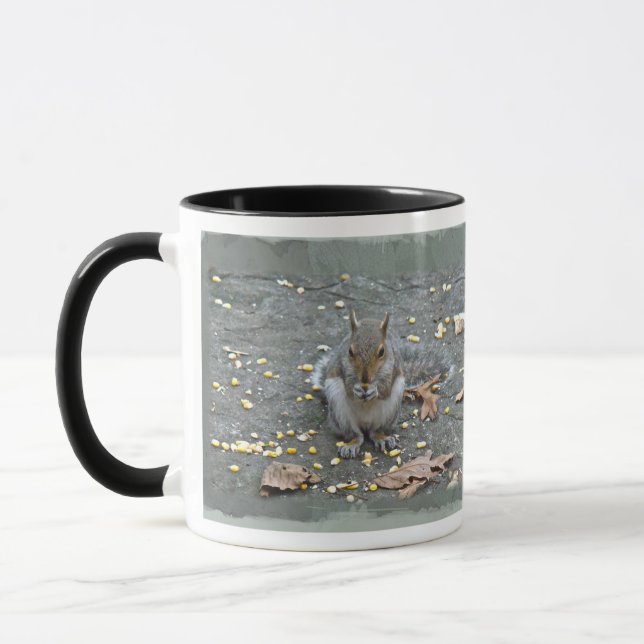 Graue Eichhörnchenserie Tasse (Links)