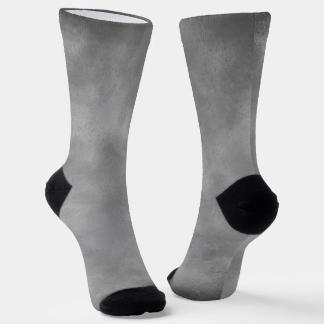 Graue einfarbige Storm Cloud Socken (Gewinkelt)