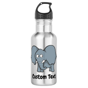 Graue Elefantenflasche aus Edelstahl Cartoon Edelstahlflasche