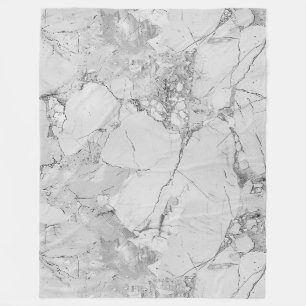 Graue, elegante Wirbel Marmortextur Überdruck Fleecedecke