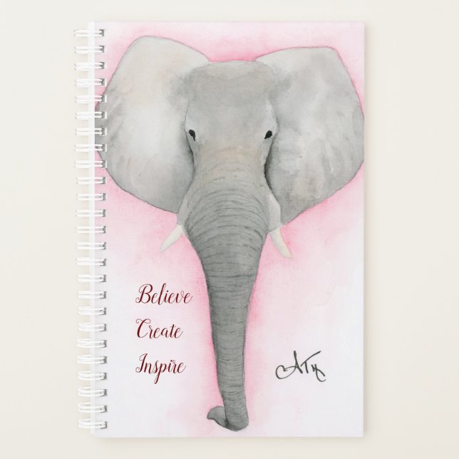 Graue Elephant Planner Planer (Vorderseite)