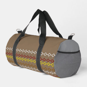 Graue Erde mit mehrfarbigen Gymnastik & Reisen Duffle Bag