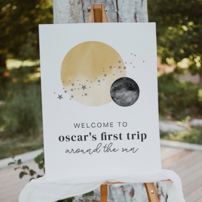 Graue erste Reise um das Sun Welcome Poster (Von Creator hochgeladen)