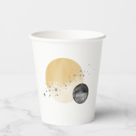 Graue erste Reise um die Sonne Pappbecher