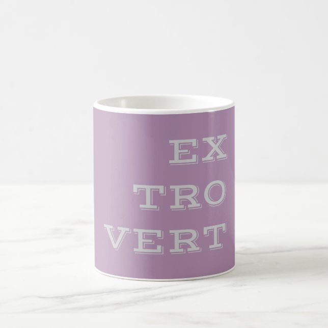 Graue Extrovert-Tasse Kaffeetasse (Mittel)