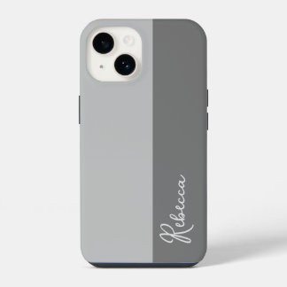Graue Farbfeld-Handyhülle iPhone 14 Hülle