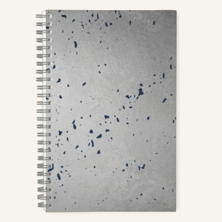 Graue Farbspritzer-Notizbuch Notizbuch