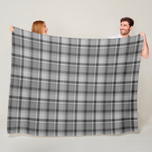 Graue Flannel-Print, Fleece Blanket, 60"x 80"