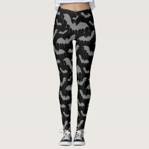 Graue Fledermäuse Moth Nu Gothic Alternative Leggings