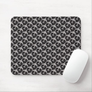 Graue Flugzeuge Pilot Flugzeug Luftfahrt Flugpilot Mousepad