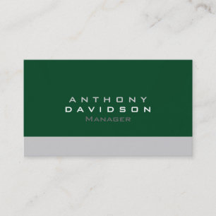 Graue Forest Green Standard Business Card Visitenkarte