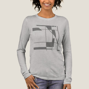 Graue Formen Linien MCM inspiriert Geometric Abstr Tri-Blend Shirt