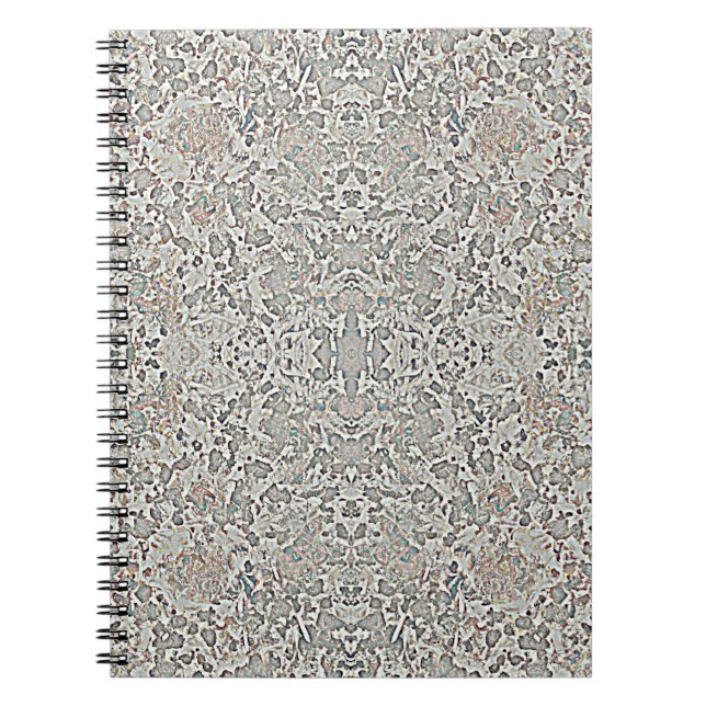 Graue Formen Muster Notebook Notizblock (Vorderseite)