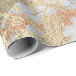 Graue Foxier Rose Gold Marmor Shiny Metallic Geschenkpapier<br><div class="desc">Minimalismus und Eleganz nach den Trends der Inneneinrichtung. Für viele Luxus-Glam-Situationen</div>