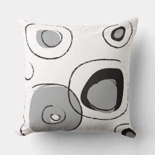 Graue FUNKY DOTS DESIGN Retro-Kissenhalm Kissen