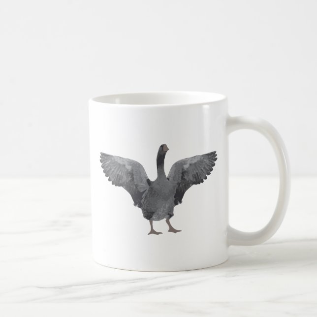 Graue Gans-Tasse Kaffeetasse (Rechts)