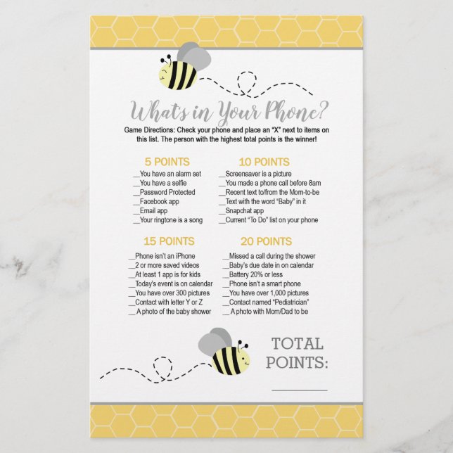 Graue gelbe Hummel Was ist in deinem Handyspiel? (Vorderseite)