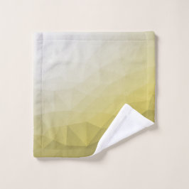 Graue gelbe ombre Mesh cool elegantes Muster Waschlappen