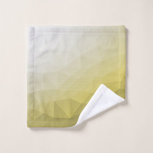 Graue gelbe ombre Mesh cool elegantes Muster Waschlappen