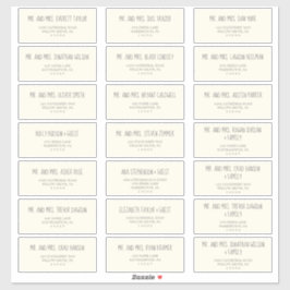 Graue, gelbe und graue Babydusche Aufkleber