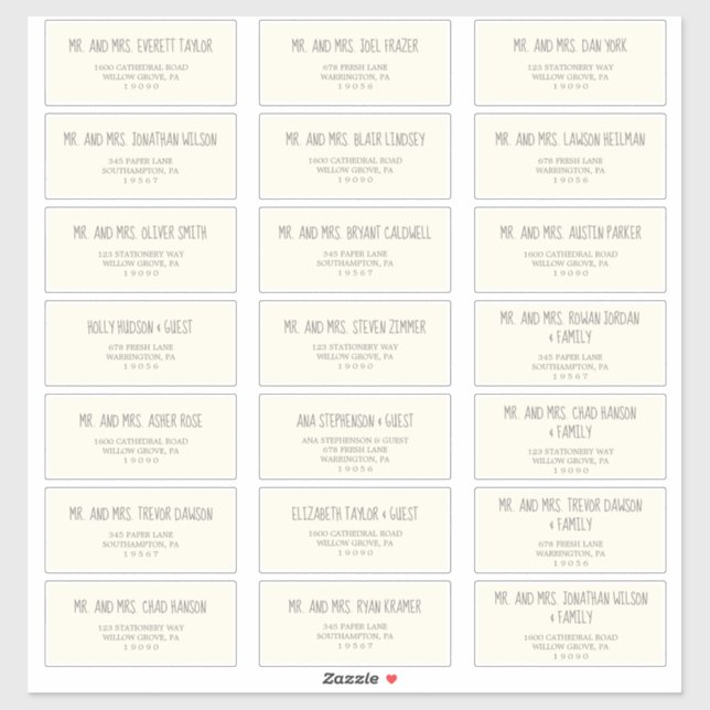 Graue, gelbe und graue Babydusche Aufkleber (Blatt)