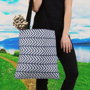 Graue gemusterte Tote-Tasche
