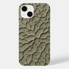 Graue geprägte organische Textur iPhone-Hülle Case-Mate iPhone 14 Hülle
