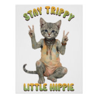 Graue getigerte Katze Boho Stay Trippy Little Hipp