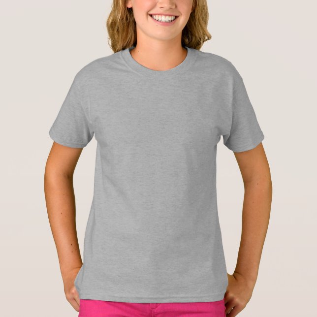 Graue Girls" Basic T - Shirt (Vorderseite)