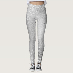 Graue Glitter-Funkeln Leggings