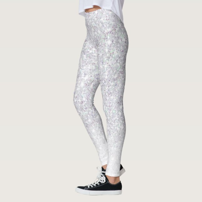 Graue Glitzer Glitzern Leggings (Links)