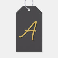 Graue Gold-Farb-Monogramm Professional