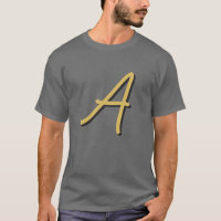 Graue Gold-Farb Monogramm Professional