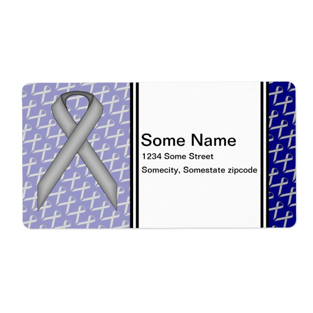 Graue/graue Standard-Ribbon (Vorne)