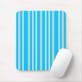 Graue graue Streifen auf Sky Blue Mousepad