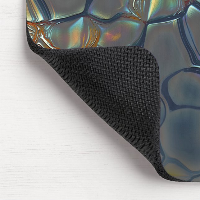 Graue Grauzellen mit Farbfarbe zum sanften Goldlic Mousepad (Ecke)