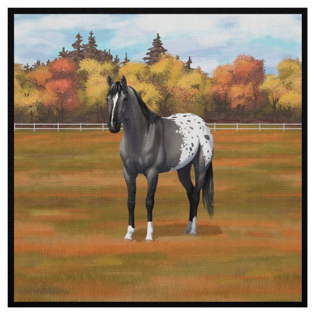 Graue Grulla Appaloosa Vierter Stallion Stoff (Muster)
