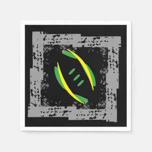 Graue/grüne/gelbe/schwarze Coctail Napkins Serviette