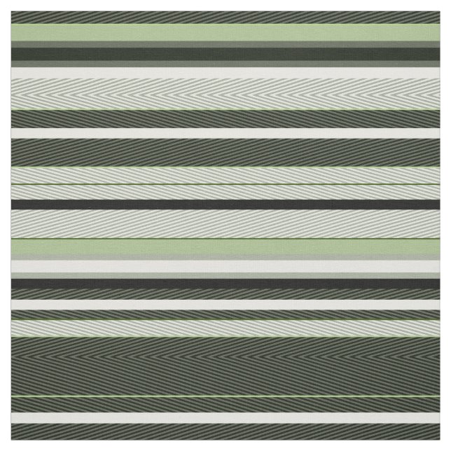 Graue, grüne, weiße Streifen. Stoff (Muster)