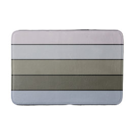 Graue Grüntöne und schwarze Streifen auf Aquarellp Badematte