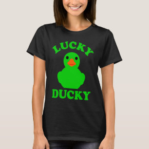 Graue Gummi Duck Quack Lucky Ducky Animal Graphic T-Shirt