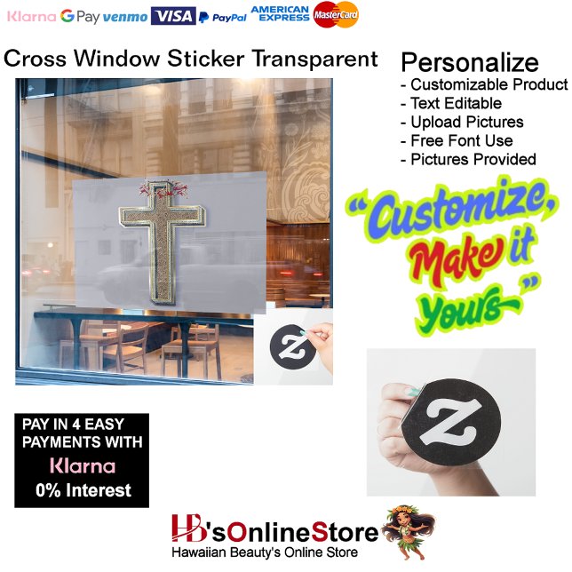 Graue Hintergrundfarbe Fensteraufkleber (Business Window Sticker with Grey Background.)