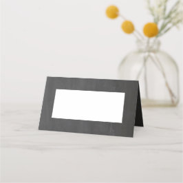 Graue Hochzeit im Chalkboard. Moderne, einfache Ta Platzkarte