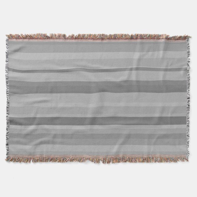 Graue horizontale Streifen Decke (Vorderseite)