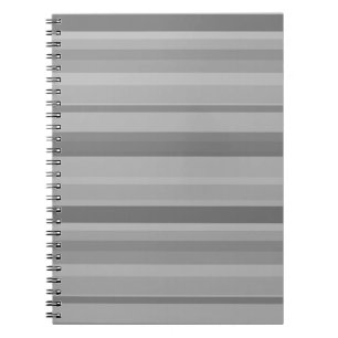 Graue horizontale Streifen Notizblock