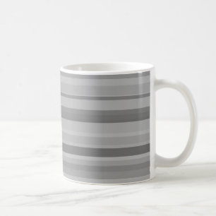Graue horizontale Streifen Tasse