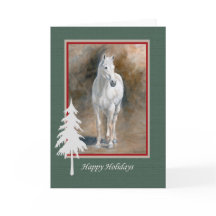 Graue Horse Holiday Card OTTB