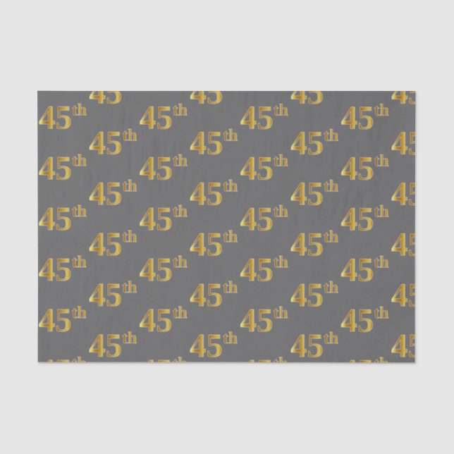Graue, Imitate Gold 45. (fünfundvierzigste) Verans Seidenpapier (Vorderseite)