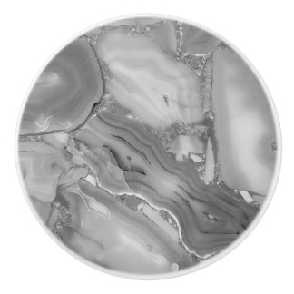 Graue Imitate Marble Stone Keramik Pull Keramikknauf